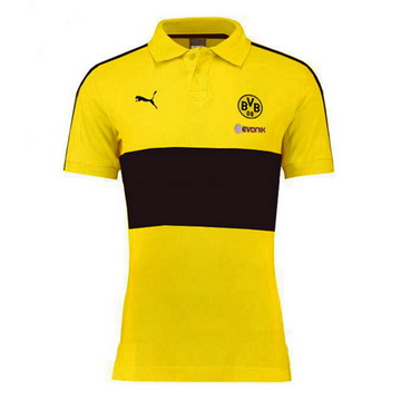 Maillot Borussia Dortmund Polo Jaune 2016 2017 Soldes Promo En Ligne