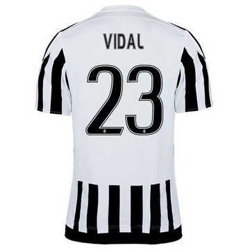 Maillot Juventus Vidal Domicile 2015 2016 Escompte En Ligne