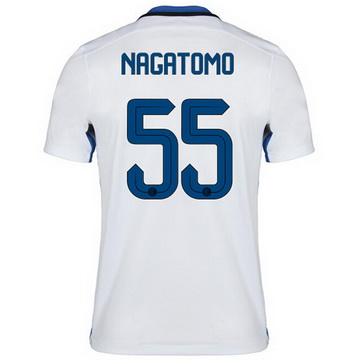 Nouvelle Collection Maillot Inter Milan Nagatomo Exterieur 2015 2016