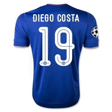 Nouvelle Maillot Chelsea Diego Costa Domicile 2015 2016