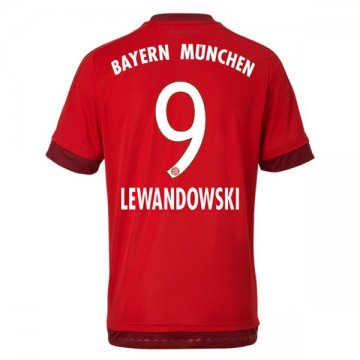 Maillot Bayern Munich Lewandowski Domicile 2015 2016 Lyon en Ligne
