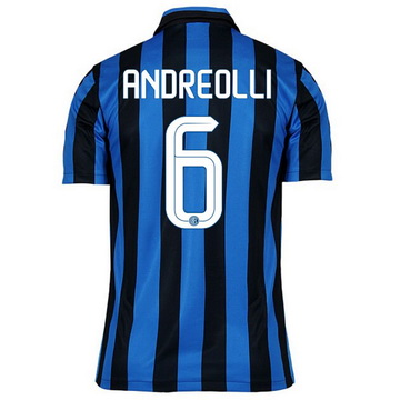 Maillot Inter Milan Andreolli Domicile 2015 2016 Remise prix