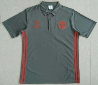 Maillot Manchester United Champion Polo Gris 2016 Soldes France