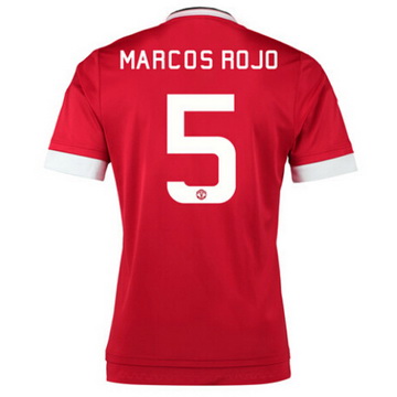 Maillot Manchester United Marcos Rojo Domicile 2015 2016 Pas Cher Réduction De 55%