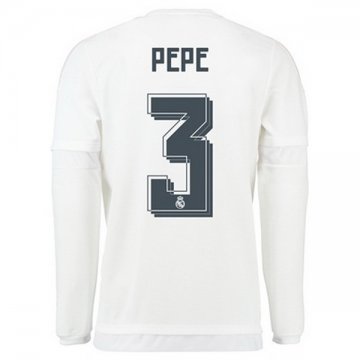 Maillot Real Madrid Manche Longue Pepe Domicile 2015 2016 Soldes Marseille
