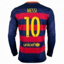 Maillot Barcelone Manche Longue Messi Domicile 2015 2016