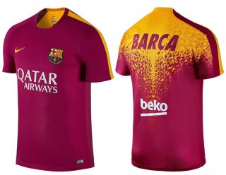 Maillot Avant-Match Barcelone Rouge 2016 Soldes Cannes