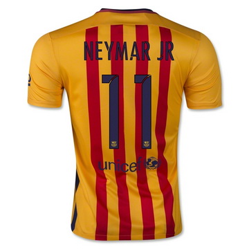 Officiel Maillot Barcelone Neymar Jr Exterieur 2015 2016